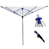 Outsunny Outdoor Deluxe Rotary Clothesline Clothes Dryer - 10 Lines - 164 ft Line Length(m-2)