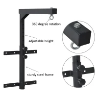 Soozier Durable Steel Adjustable Height Home Gym Boxing Bag Hanger Wall Mount Kit(m-5)
