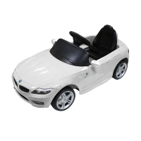 BMW Z4 Kids 6v Electric Ride On Toy Car w/ Parent Remote Control - White(m-1)
