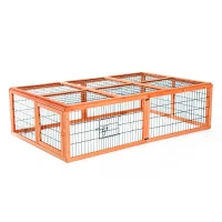 Pawhut 69" Wooden Outdoor Chicken / Rabbit Run(m-1)