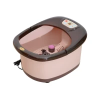 Soozier 9 Liter Bubbling Heated Manual Dual Foot Massager Bath With Timer(m-1)