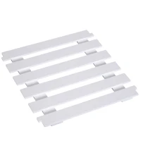 HOMCOM 30” Rolling Wood Top Kitchen Island Trolley Cart - White(m-12)