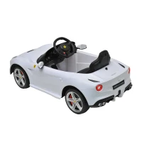 Ferrari F12 Kids 6v Electric Ride On Toy Car w/ Parent Remote Control - White(m-2)