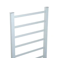 HomCom 6-Bar Bathroom Freestanding Aluminum Electric Heated Towel Warmer Drying Hanger Rack(m-7)