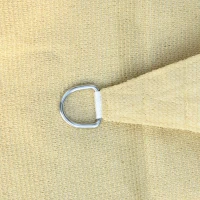 Outsunny 10' Triangle  Outdoor Patio Portable Shade Canopy Sun Sail  - Sand(m-8)