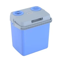Outsunny 33 Quart 12V AC/DC Thermoelectric Portable Cooler / Warmer w/ Car Adapter - Blue(m-1)