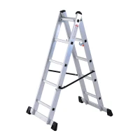 HomCom 4.5' Heavy Duty Aluminum Folding Scaffold Ladder(m-1)