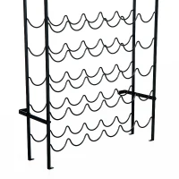 HomCom 60-Bottle Low Profile Wall Mounted Wine Bottle Storage Display Rack(m-8)