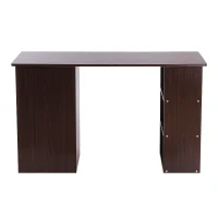 HomCom 47” Wooden Home Office Computer Desk With Shelves 3 Drawers - Espresso Brown(m-4)
