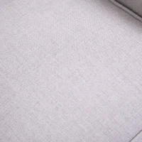 HOMCOM Modern Manual Recliner Armchair with Retractable Footrest  Grey(m-11)