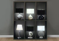 Monarch In-Store Lamp Display Cabinet Power Bar - Cappuccino(m-2)