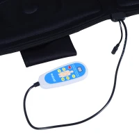 Soozier 66” Personal Heated Vibrating Flexible Full Body Massage Mat - Black(m-6)