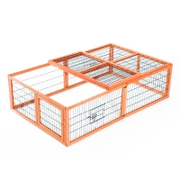 Pawhut 69" Wooden Outdoor Chicken / Rabbit Run(m-2)