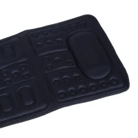 Soozier 66” Personal Heated Vibrating Flexible Full Body Massage Mat - Black(m-7)