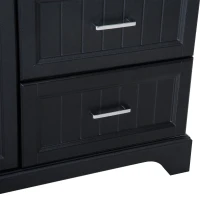 Kleankin 34” Modern Ceramic Sink Bathroom Vanity Set(m-11)