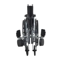 HomCom Foldable Lightweight Manual Wheelchair - Black/Silver(m-4)