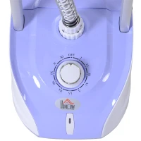 HOMCOM Fabric Garment Steamer for Clothes, Hanging Full Size, 2 Liter, 1350W, 11 Level Steam Adjustment - Purple(m-6)