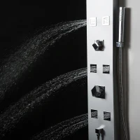 HomCom 3 Stage All-in-One Shower Head/Body Sprayer Panel(m-4)