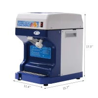 HomCom Shaved Ice Electric Ice Shaver Machine - Blue(m-4)