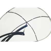 Outsunny Outdoor Hanging Sky Swing Chair with Stand – Cream(m-8)