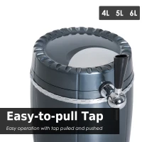 HOMCOM 10 Liter Mini Kegerator Beer Cooler Dispenser Lightweight Car -Black(m-6)