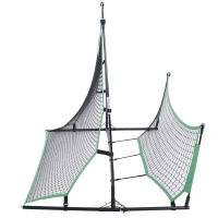 Soozier 2 in 1 Soccer Rebounder Net Portable Football Trainer Passing and Solo Skills(m-9)