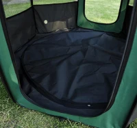 Pawhut 46" Deluxe Soft Sided Folding Pet Playpen Crate - Green / Black(m-5)