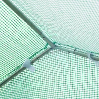 Outsunny 15’ x 7’ x 7’ Outdoor Portable Walk-In Tunnel Greenhouse with Windows(m-8)