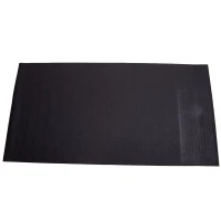 Soozier 82" x 36" x 1/8" Black Exercise Fitness Equipment Floor Non Slip Protection Mat(m-1)