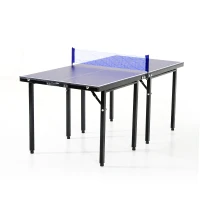 Aosom 5' Folding Indoor / Outdoor Table Tennis Table with Net and Paddle Sets(m-5)