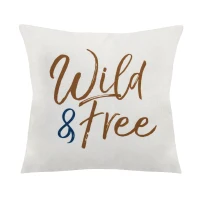 Stratton "Wild & Free" Square Pillow(m-1)
