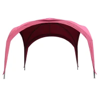 Outsunny 10’ x 10’ Outdoor Portable Dome Canopy Tent Sunshade Cover - Wine Red(m-2)