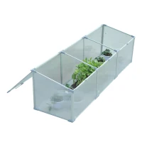 Outsunny 71" Cold Frame Greenhouse Aluminum Vented Mini Greenhouse Kit(m-4)