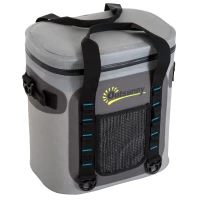 Outsunny 20 Quart Waterproof Portable Insulated Soft Sided Cooler Picnic Tote Bag - Grey(m-9)