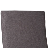 HomCom Modern Wood Rocking Chair Indoor Porch Furniture for Living Room - White / Gray with Cushion(m-8)