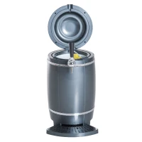 HOMCOM 10 Liter Mini Kegerator Beer Cooler Dispenser Lightweight Car -Black(m-2)