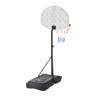 Aosom 5.35' Height Adjustable Portable Swimming Pool Basketball Hoop System with 30" Backboard(m-5)
