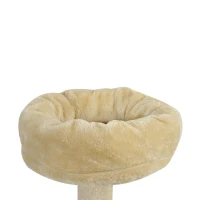 PawHut 52" Sisal Cat Scratcher Multi-Level Tree Interactive Playground Toy With Tunnel, Ramp, Perches(m-7)