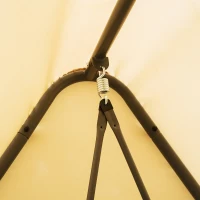 Outsunny 3 Seat Outdoor Covered Convertible Swing Chair / Bed with Mosquito Netting(m-5)