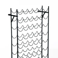 HomCom 60-Bottle Low Profile Wall Mounted Wine Bottle Storage Display Rack(m-7)