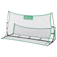 Soozier 2 in 1 Soccer Rebounder Net Portable Football Trainer Passing and Solo Skills(m-1)
