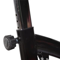 Open Box Soozier Pro Upright Stationary Exercise Cycling Bike w/ LCD Monitor - Black and Red(m-10)