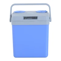 Outsunny 33 Quart 12V AC/DC Thermoelectric Portable Cooler / Warmer w/ Car Adapter - Blue(m-5)