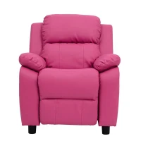 HomCom Kids PU Leather Sofa Recliner Chair - Rose(m-3)
