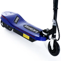 Aosom Blue High-Powered 120W Motorized Kids Folding Electric Scooter with LED Lights(m-6)