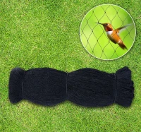 PawHut 50' x 50' Mesh Bird Repellent Netting - Black(m-2)