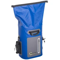 Outsunny 25 Quart Capacity Soft Sided Waterproof Insulated Backpack Cooler Bag - Blue(m-9)