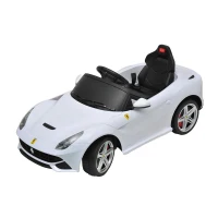 Ferrari F12 Kids 6v Electric Ride On Toy Car w/ Parent Remote Control - White(m-1)
