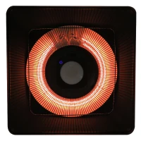 Outsunny 20" 1500W Outdoor Electric Patio Heater Ceiling Lamp with LED and Remote(m-9)