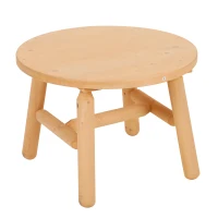 Outsunny Rustic Cabin Style Wooden Round Outdoor Patio End Table(m-1)